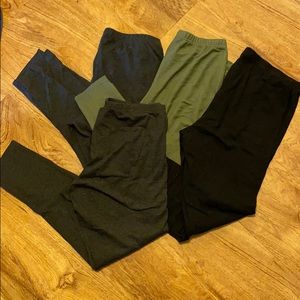 4 pair leggings: old navy and xhilaration